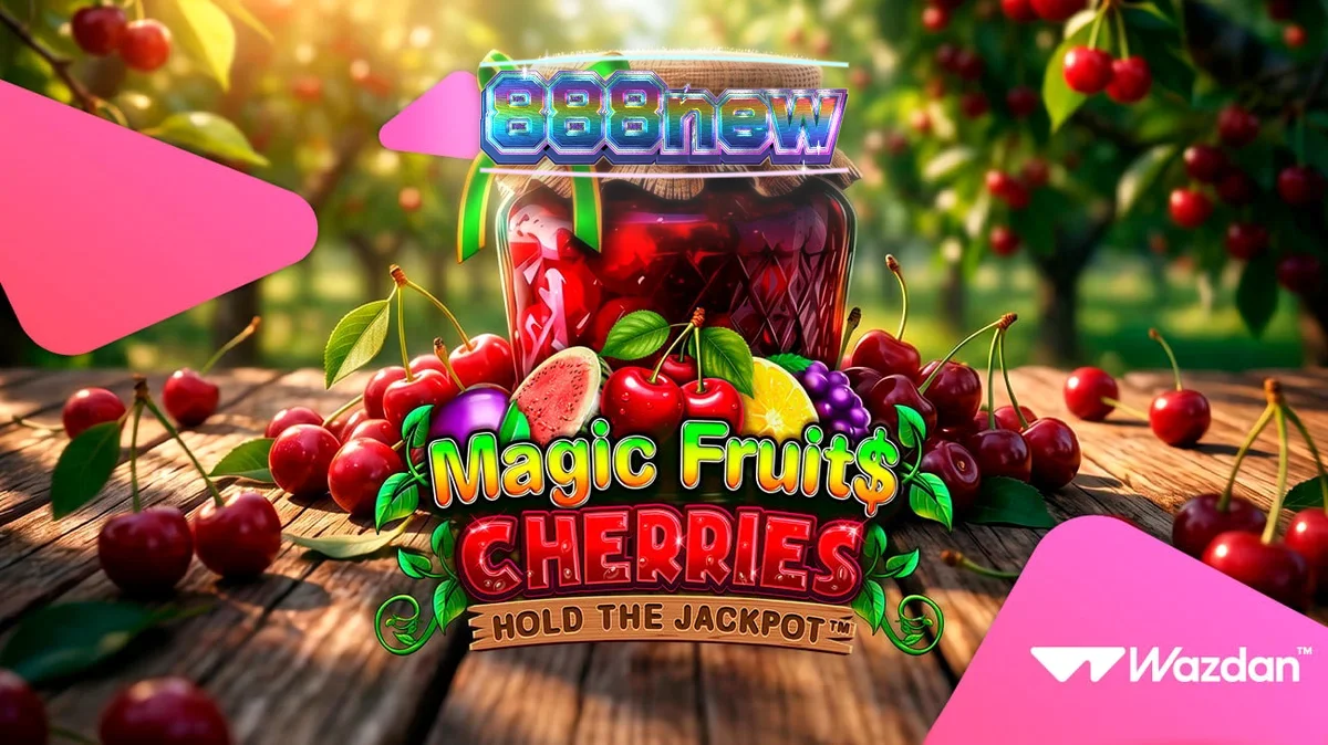 Giao diện trò chơi Magic Fruit$: Cherries với biểu tượng trái cây rực rỡ
